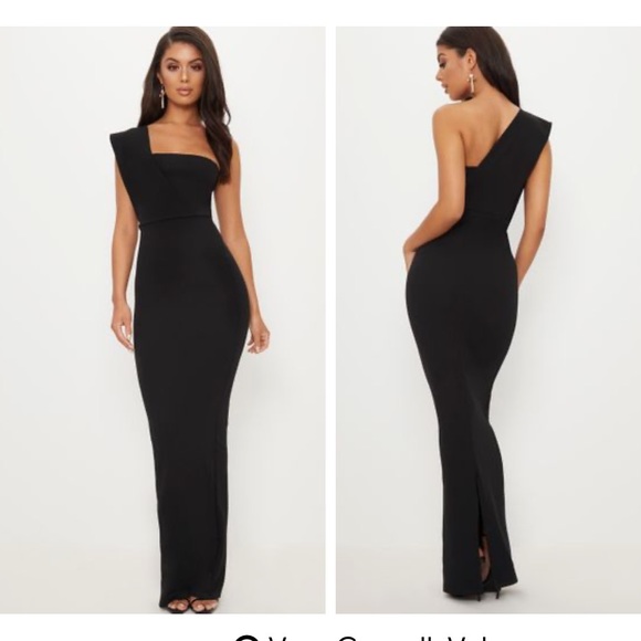 plt black maxi dress